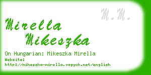 mirella mikeszka business card